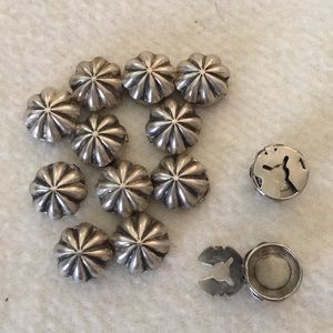 Silver Button Covers